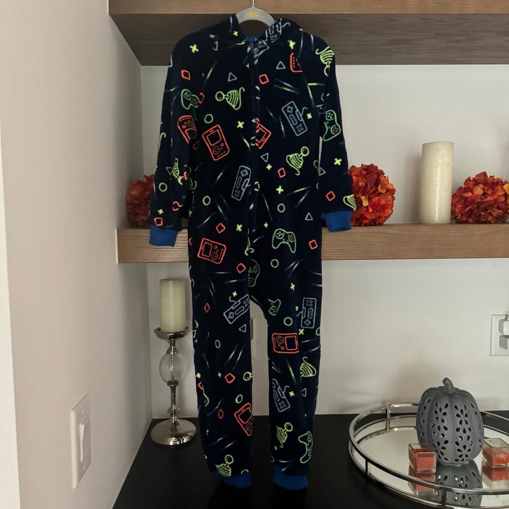 Cat & Jack Fleece Zip Up Gaming Pajamas